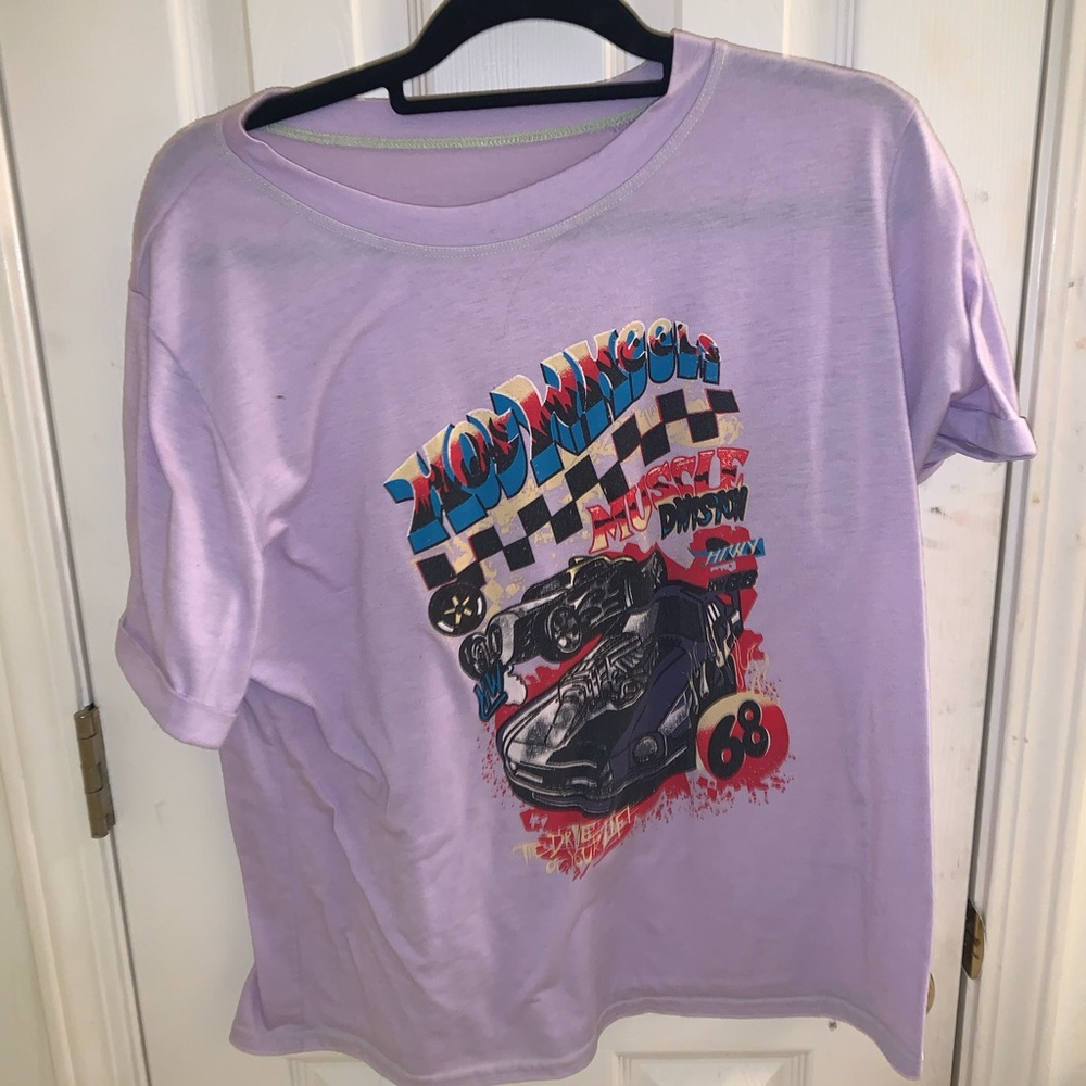 Purple Graphic Tee size M